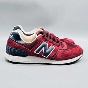 New Balance Shoes Womens 6.5 Burgundy Suede 670 Running Low Top Made UK Sneakers